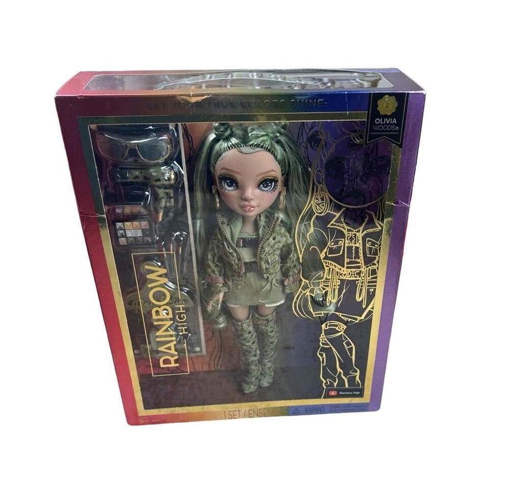 Rainbow High Olivia Woods Army Green Fashion Doll Series 5 New In Box MGA